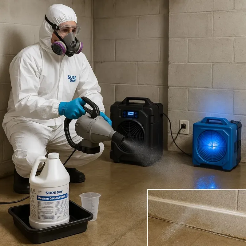 Sanitization and Odor Removal process in Mattapoisett Center, MA